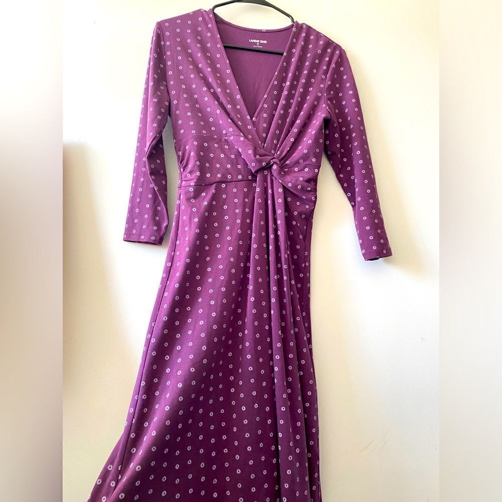 Lovely floral purple comfortable dress